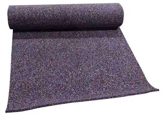 Buen precio Alfombra de rollo de espuma de goma con subcapa acústica de 3 mm a 20 mm para uso comercial y doméstico, reducción de sonido con absorción de impactos para aplicaciones de gimnasio en línea