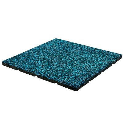 Guter Preis Rote Gummibodenfliesen für Innenräume Schutzgelände 500x500x30mm Online