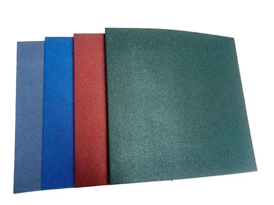 Giá tốt. Sàn cao su ngoài trời màu xanh lá cây 20mm / 30mm / 40mm thảm sân chơi cao su trực tuyến