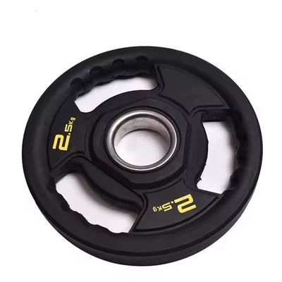 Καλή τιμή 5Πλάκες βαρύτητας από καουτσούκ Unisex Tri Grip Ολυμπιακές πλάκες 2,5kg σε απευθείας σύνδεση