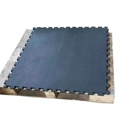 Quality Custom Gym Rubber Floor Mat Outdoor Sports Double Surface Rubber Gym Mat Flooring Tiles factory